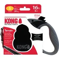 Premium KONG Terrain rullkoppel, svart - Storlek S upp till 20 kg, koppellängd ca 5 m