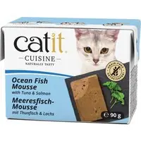 Begränsat antal Catit Cuisine mousse 12 x 90 g - Tonfisk med lax