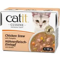 Catit Cuisine grytbitar i sås 12 x 95 g - Kyckling med pumpa Billigare