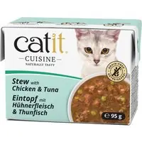 Bästa pris Catit Cuisine grytbitar i sås 12 x 95 g - Kyckling med tonfisk