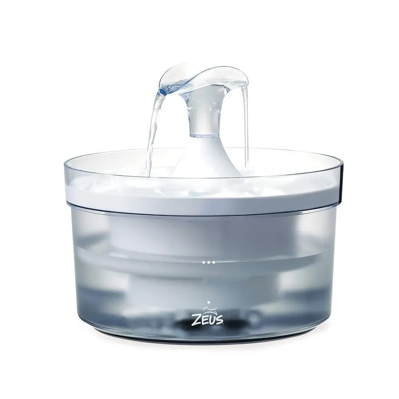 Zeus Waterfall Transparent Vattenfontän 1,5 Liter Endast idag
