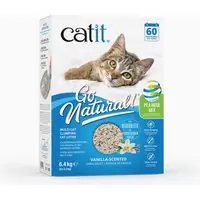 Begränsat erbjudande Catit Go Natural! Ärta + bentonit vanilj - Ekonomipack 2 x 6,4 kg