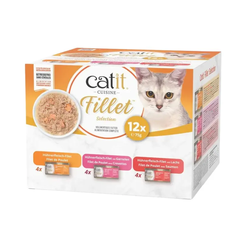 Catit Cuisine Chicken Fillet Variopack för katt 12 x 75 g Kundfavorit
