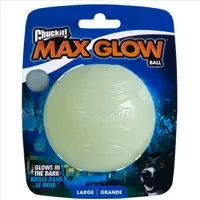 Chuckit! Max Glow Ball - L Ø 7,6 cm Utförsäljning