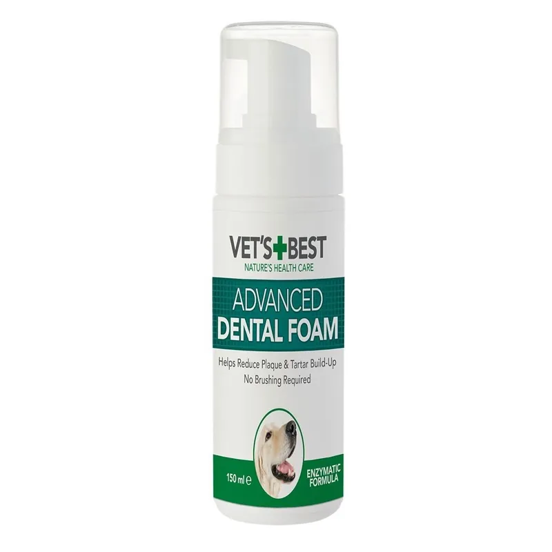 Handla nu Vet‘s Best Dental Foam till Hund 150 ml