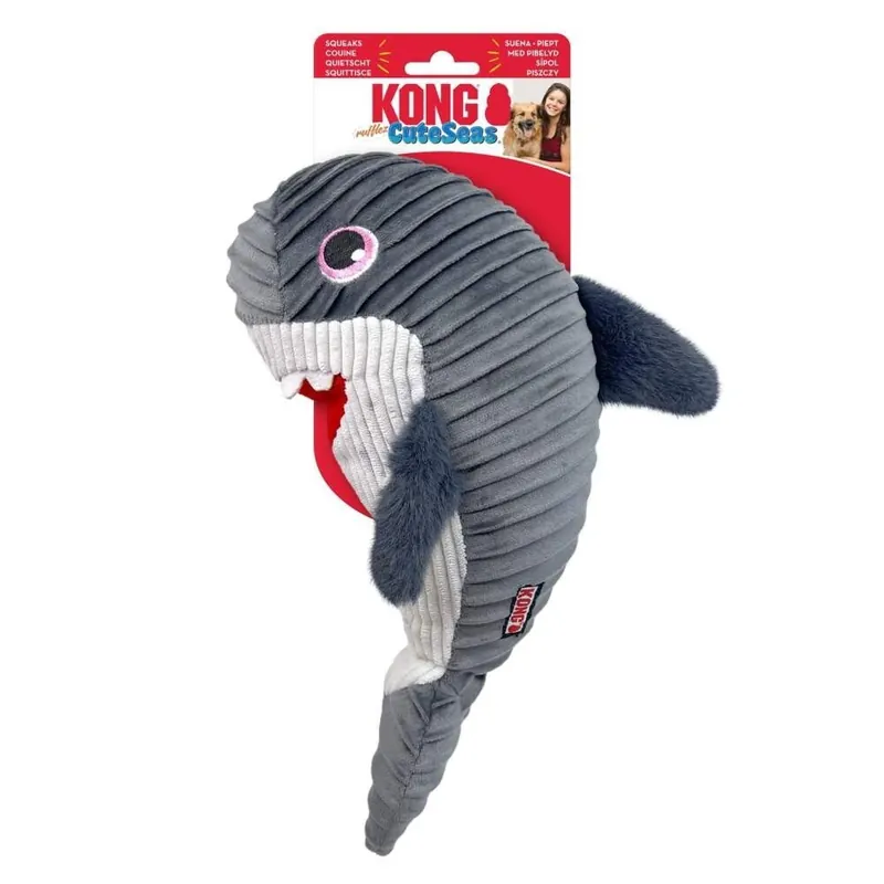 KONG Cuteseas Rufflez Mjukisdjur Haj M/L Billig