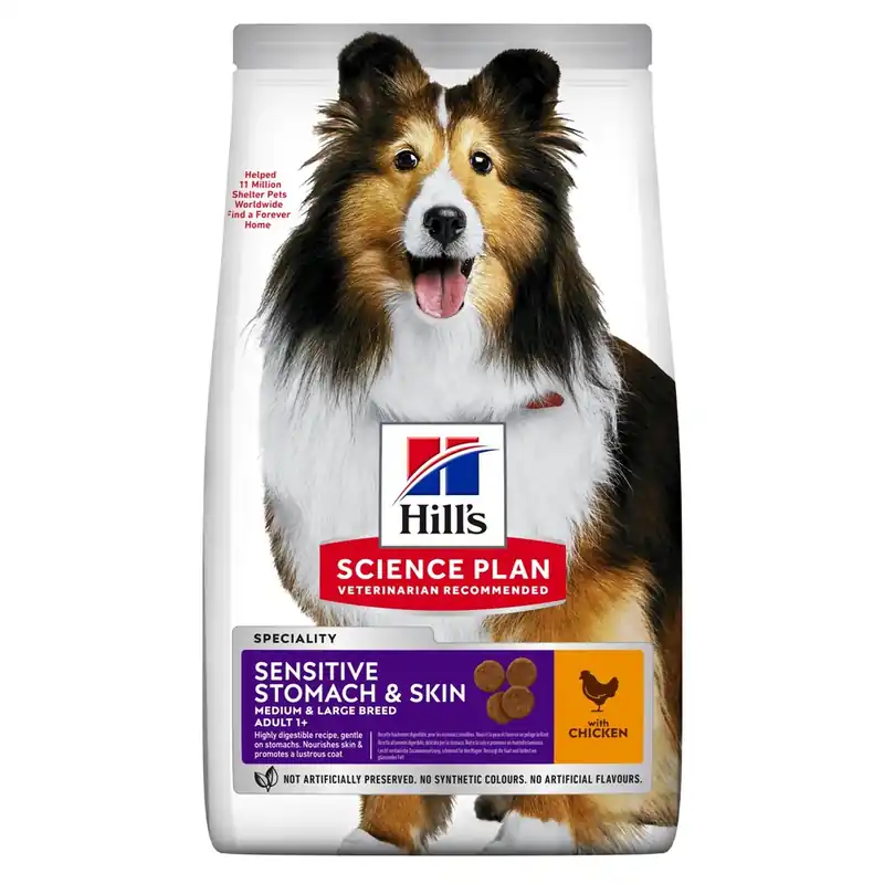 Hill‘s Science Plan Canine Sensitive Stomach & Skin Chicken 12kg Populärt val