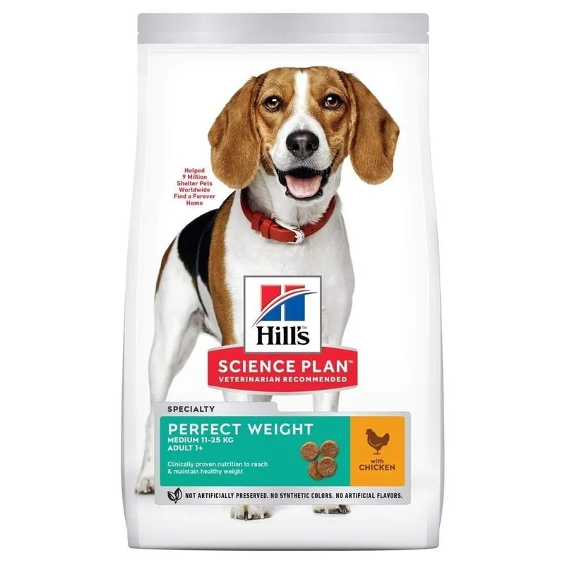 Beställ nu Hill‘s Science Plan Dog Adult Medium Perfect Weight Chicken