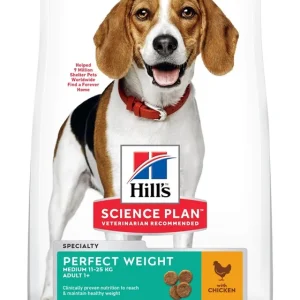 Kampanjpris Hill‘s Science Plan Hund Perfect Weight Medium Vuxen Kyckling 12 kg
