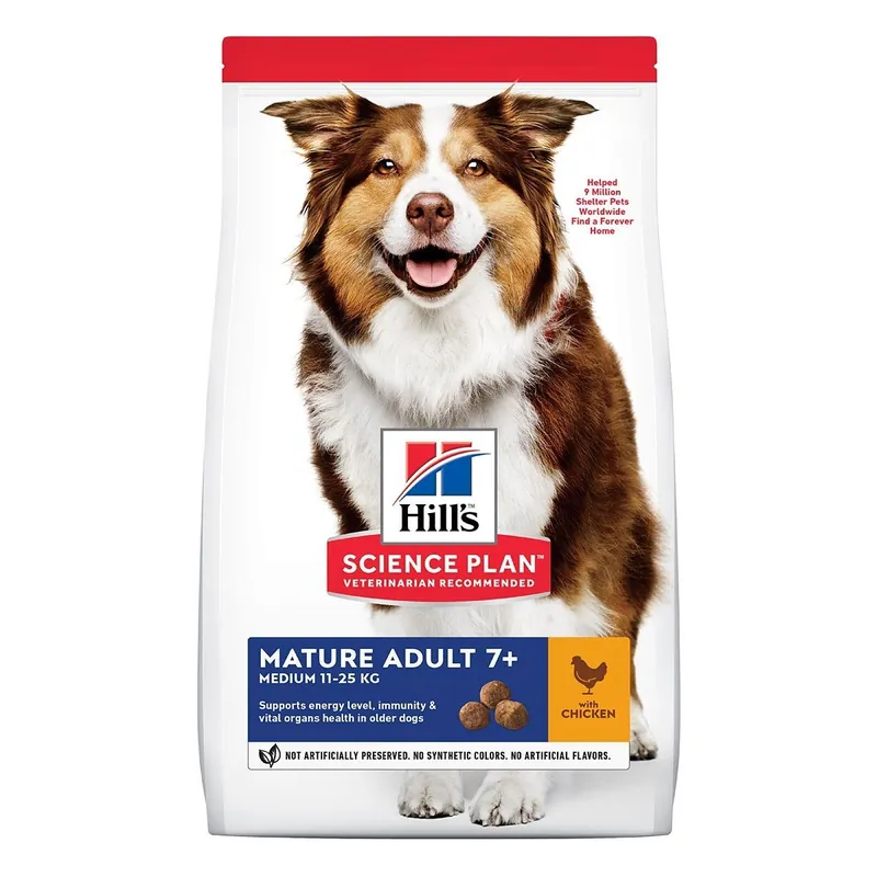 Hill‘s Science Plan Dog Mature Adult 7+ Medium Chicken Rabatt