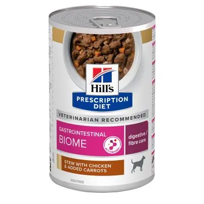 Lägg i varukorgen Hill‘s Prescription Diet Gastrointestinal Biome våtfoder för hundar med kyckling 12 x 354 g