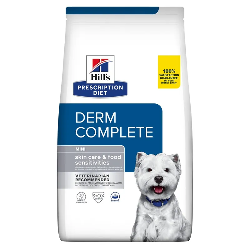 Premium Hill‘s Prescription Diet Canine Derm Complete Mini 6 kg