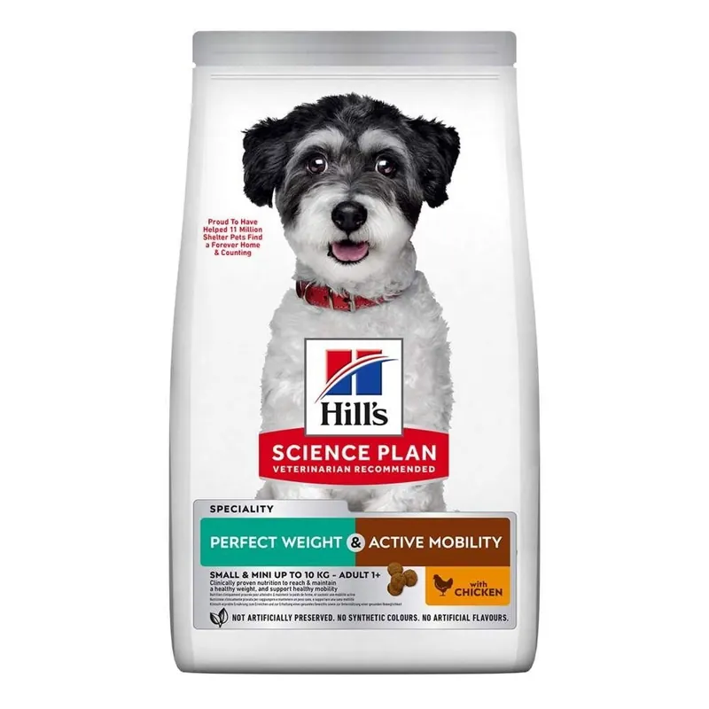 Begränsad tid Hill‘s Science Plan Dog Perfect Weight & Active Mobility Adult Small & Mini with Chicken