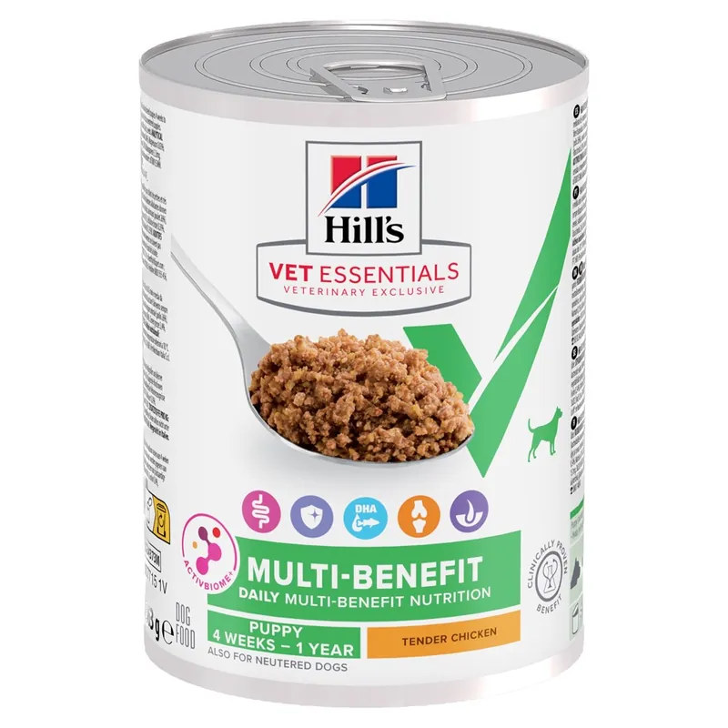 Sänkt pris Hill‘s Vet Essentials Puppy Multi-Benefit 4 weeks-1 year Chicken 12x363 g