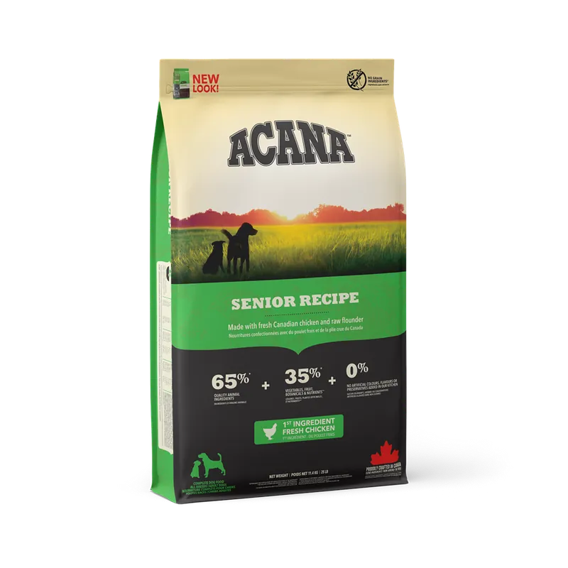 Acana Senior Recipe 11,4 kg Begränsat erbjudande
