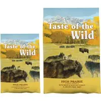 12,2 kg + 2 kg på köpet! 14,2 kg Taste of the Wild hundfoder - High Prairie Endast denna vecka