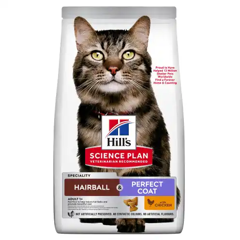 Adult Hairball & Perfect Coat torrfoder för katt - 1,5 kg Endast denna vecka