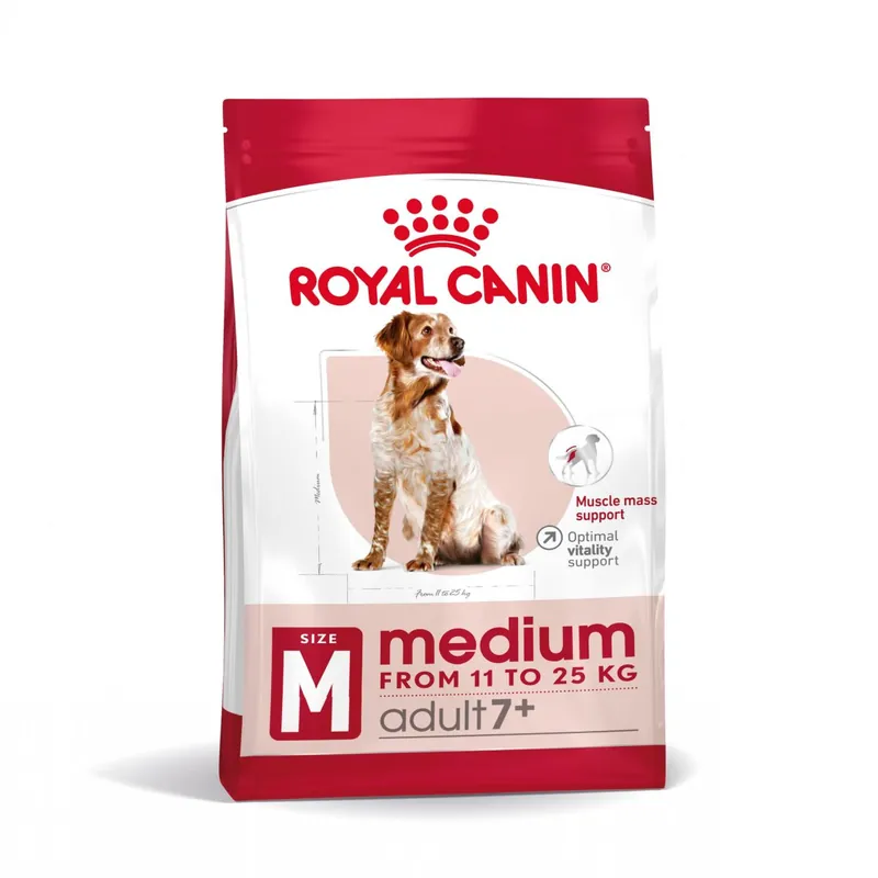 Lågt pris Medium Adult 7+ Torrfoder för hund 15kg