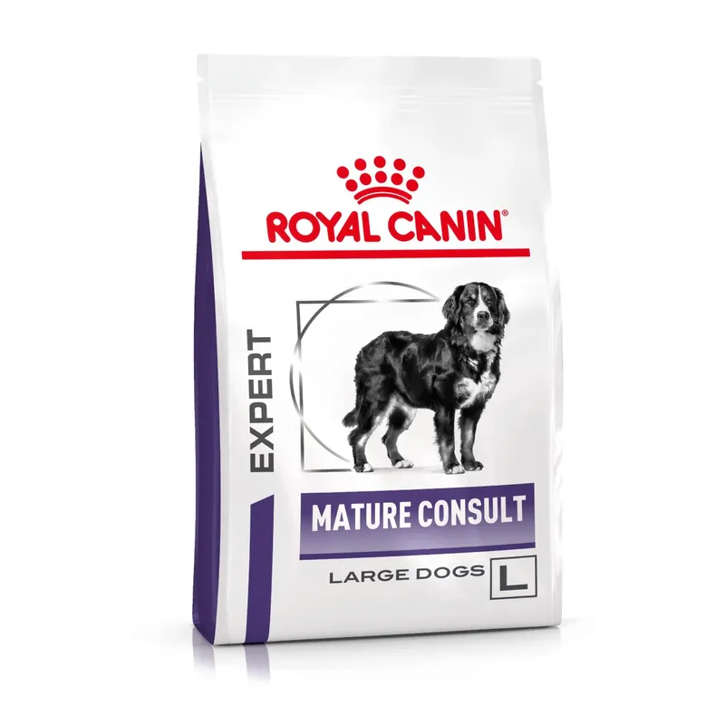 Royal Canin Veterinary Diets Health Management Mature Consult Large Dog torrfoder för hund 14 kg Begränsat antal
