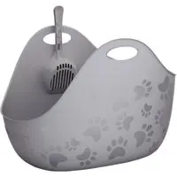 Rabatter Litter Genie® kattlåda - Litter Box - Grå