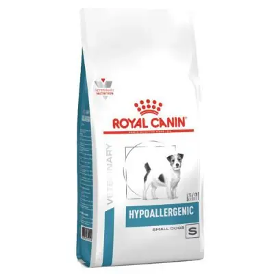 Köp nu Royal Canin Veterinary Diets Derma Hypoallergenic Small Dog torrfoder för hund