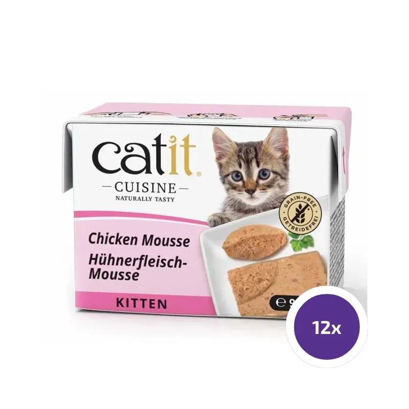 Catit Cuisine Kittenmousse Chicken för katt 12 x 90 g FLERPACK Outlet