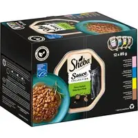 Sheba Varieties 12 x 85 g portionsform - Sauce Lover (lax; tonfisk; kyckling; anka) Köp nu