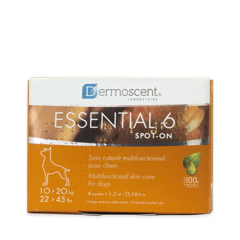 Dermoscent Essential 6 för hund 10 - 20 kg Säker betalning