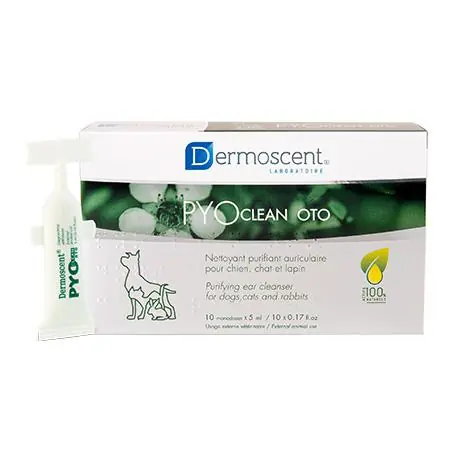 Dermoscent PYOclean Oto för husdjur 10 x 5 ml Nyhet