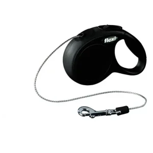 Koppel Flexi New Classic Cord Svart XS 3 m Extra rabatt