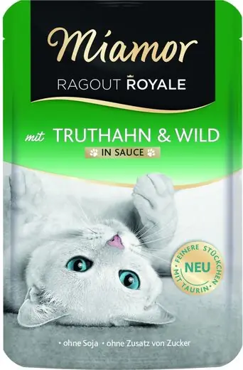 Miamor Ragout Royale i Sås Kalkon & Vilt 22 x 100 g för katter Kampanj