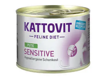 Bästa pris Kattovit Sensitive Kalkon för Katter 12 x 185 g