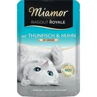 Erbjudandepris Miamor Ragout Royale i sås 22 x 100 g - Tonfisk & kyckling