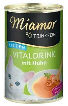 Miamor Trinkfein Vitaldrink Kitten med Kyckling 135 ml för kattungar Kundfavorit