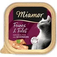 Endast denna vecka Ekonomipack Miamor Feines & Filet 32 x 100 g - Fjäderfä & skinka