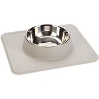Populärt val Karlie Dex Silikon hundskål - 350 ml, Ø 14 cm ljusgrå