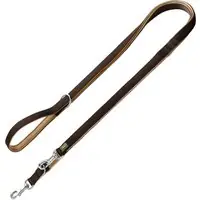 Nedsatt pris HUNTER koppel i neopren, brunt/karamell - 200 cm långt, 15 mm brett