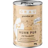 GRAU Adult 6 x 400 g - Kyckling Pur med linfröolja Beställ idag
