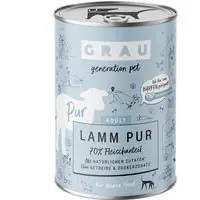 Billig GRAU Adult 6 x 400 g - Lamm Pur med linfröolja