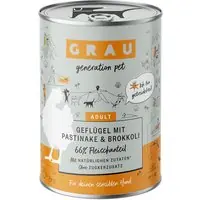 Outlet GRAU Adult 6 x 400 g - Fjäderfä med palsternacka och broccoli
