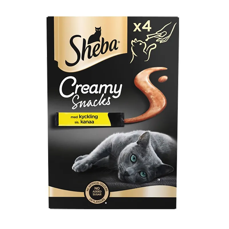 Endast idag Sheba Creamy Snacks Kyckling 4x12 g