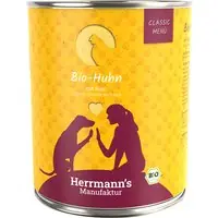 Outlet Ekonomipack Herrmann‘s Classic Ekologiska Meny 12 x 800 g - Ekologisk kyckling med ekologiskt ris