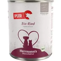 Beställ nu Ekonomipack Herrmann‘s rent kött / ekologiskt rent kött 24 x 800 g - Ekologiskt nötkött