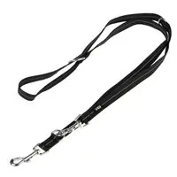 TIAKI Reflective Rubber hundkoppel, svart - 200 cm långt, 20 mm brbrettit Outlet