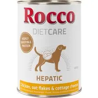 Beställ idag Rocco Diet Care Hepatic Kyckling med havremjöl och keso 400 g - Ekonomipack 24 x 400 g