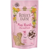 Begränsad tid Rosie‘s Farm Puppy & Adult "Mini Hearts" Veal - 50 g
