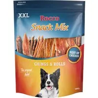 Rocco XXL Snack Mix Chicken - Rolls kycklingbröst, Chings kycklingbröst 2 x 1 kg Fynd