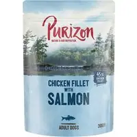 Ekonomipack Purizon Adult 24 x 300 g - Adult Kycklingfilé med lax, spenat & kokos Erbjudande
