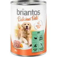 prisnedsättning Briantos Delicious Paté 6 x 400 g - Lamm & morötter
