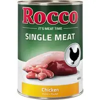 Begränsat antal Rocco Single Meat 6 x 400 g - Kyckling